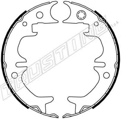 Комплект тормозных колодок, стояночная тормозная система