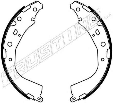 Комплект тормозных колодок, стояночная тормозная система