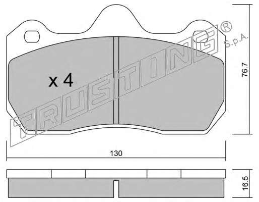 Комплект тормозных колодок, дисковый тормоз