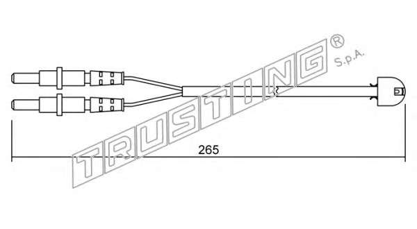 Сигнализатор, износ тормозных колодок