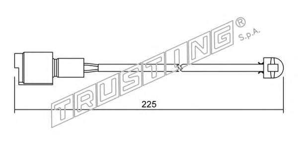 Сигнализатор, износ тормозных колодок
