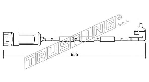 Сигнализатор, износ тормозных колодок