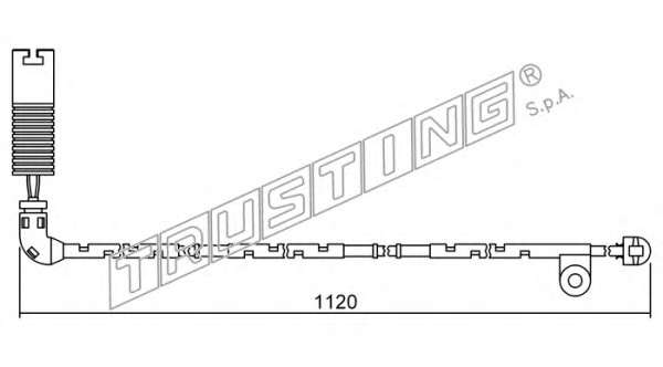 Сигнализатор, износ тормозных колодок