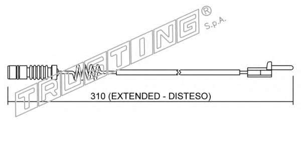 Сигнализатор, износ тормозных колодок