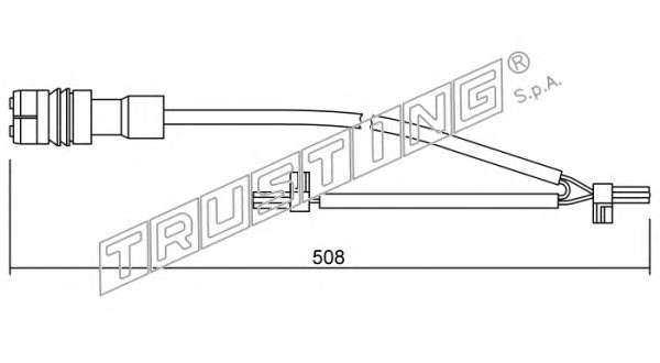 Сигнализатор, износ тормозных колодок