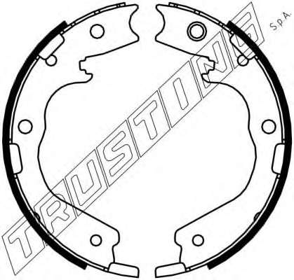 Комплект тормозных колодок, стояночная тормозная система