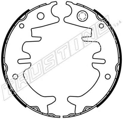 Комплект тормозных колодок, стояночная тормозная система