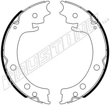 Комплект тормозных колодок, стояночная тормозная система