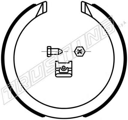 Комплект тормозных колодок, стояночная тормозная система