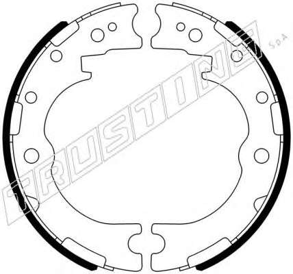 Комплект тормозных колодок, стояночная тормозная система