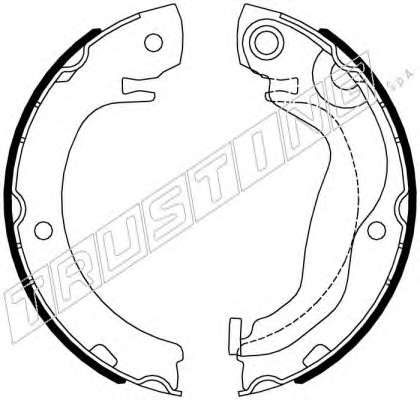 Комплект тормозных колодок, стояночная тормозная система
