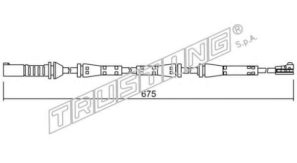 Сигнализатор, износ тормозных колодок