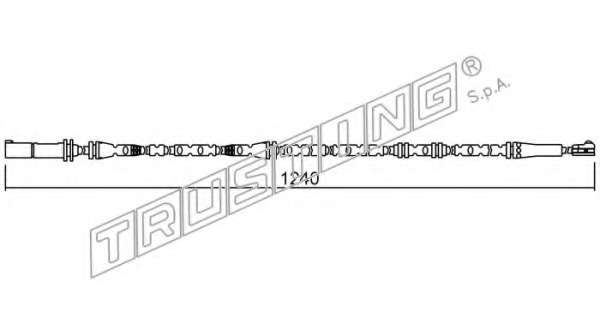 Сигнализатор, износ тормозных колодок