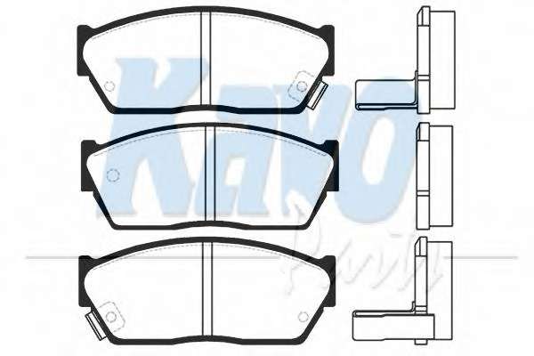 Комплект тормозных колодок, дисковый тормоз