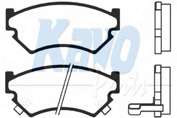 Комплект тормозных колодок, дисковый тормоз