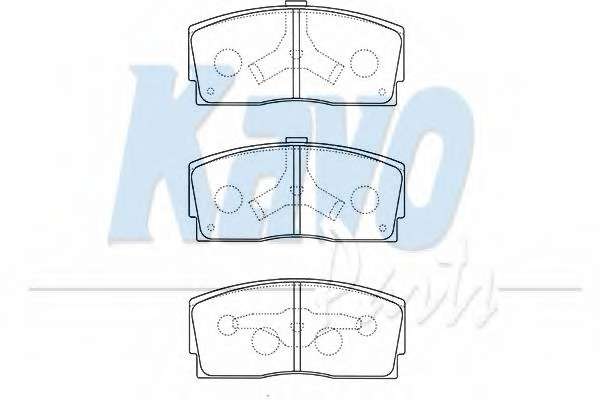 Комплект тормозных колодок, дисковый тормоз