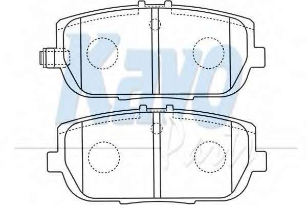 Комплект тормозных колодок, дисковый тормоз