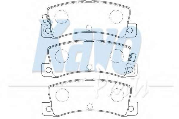 Комплект тормозных колодок, дисковый тормоз