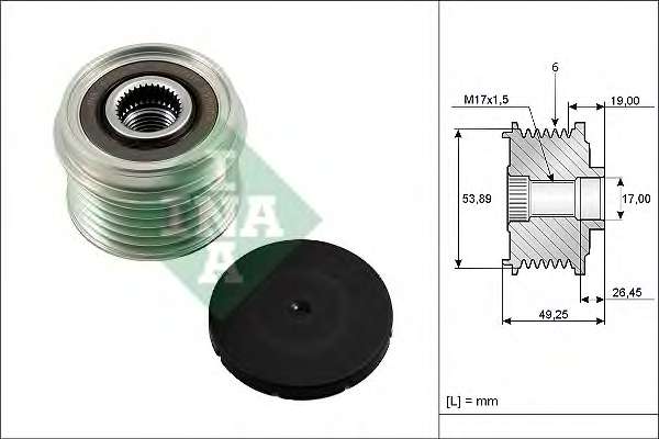 Шків генератора Suzuki Jimny 1.5 DDiS 03-