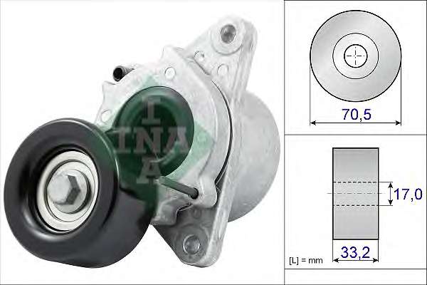 Натяжник ременя генератора Nissan Navara/Pathfinder 2.5 dCi 05-