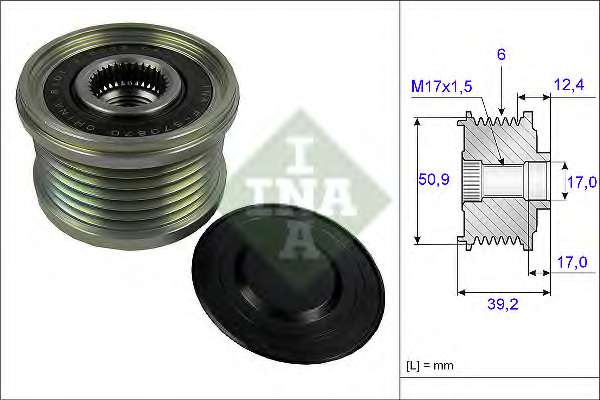 Шків генератора Mazda 3/6/CX-3/CX-5/CX-9 2.2D 12-