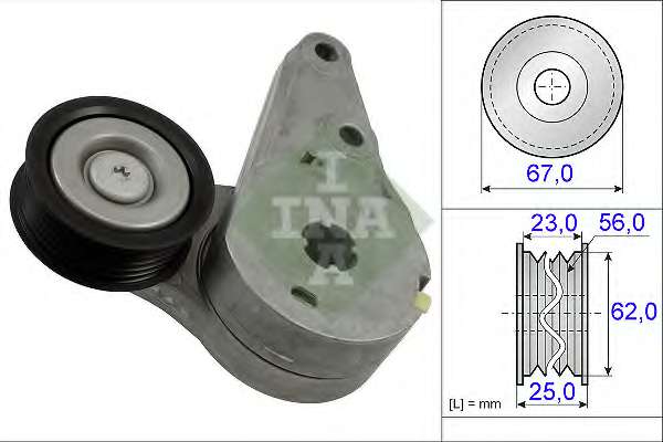 Натяжная планка, поликлиновой ремень