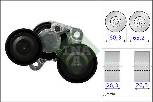 Натяжник ременя генератора BMW 3/4/5/X3/X5 04-, N47/M47