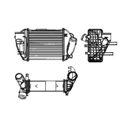 Радіатор інтеркулера Audi A4 2.5HDI 00-06