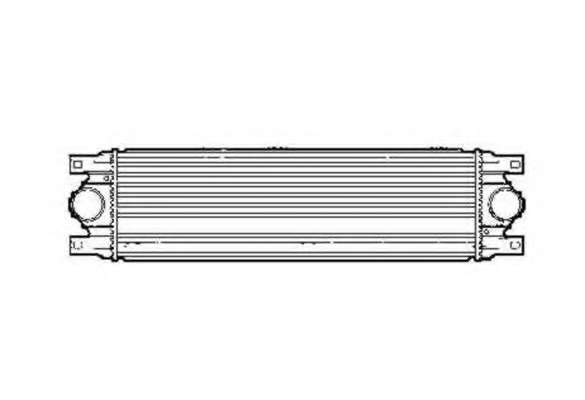 Радіатор інтеркулера Opel Vivaro/Renault Trafic 1.9/2.5D 01-