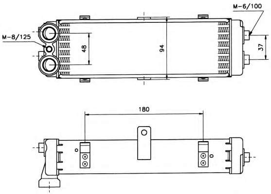 масляный радиатор, двигательное масло