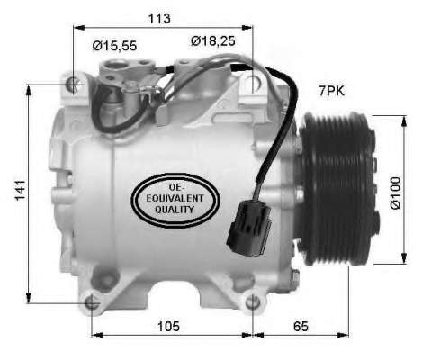 Компресор кондиціонера Honda CR-V 2.0 01-07