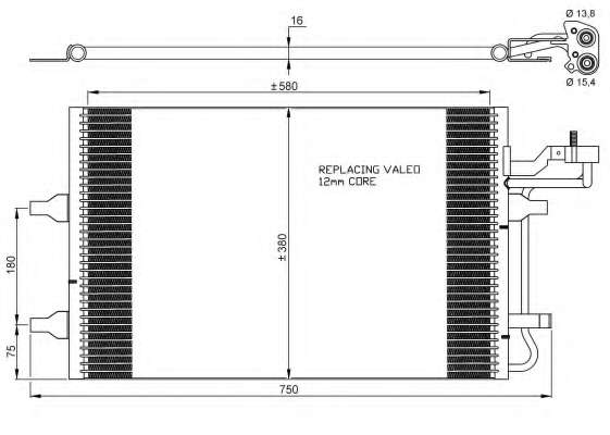Радіатор кондиціонера Volvo C30/C70/S40/V50 04-