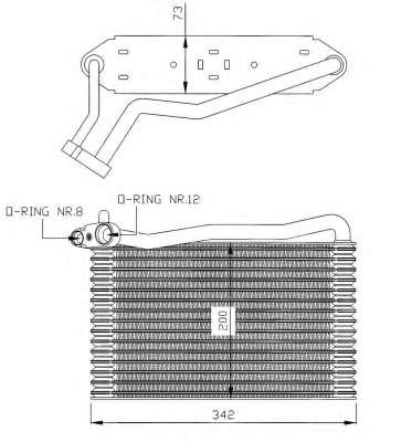 Радіатор кондиціонера Audi A4 1.6-2.8 94-01