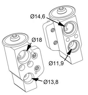 Клапан системи кондиціонування (розширювальний) VW Caddy 03-