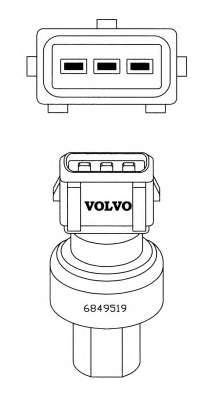 Датчик тиску кондиціонера Volvo 850/C30/C70/S40/S80/S90/V50/V70/XC60/XC70 1.5-4.4 91-18