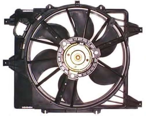 Вентилятор радіатора Renault Kangoo 97- (з дифузором)