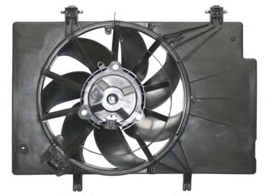 Вентилятор радіатора Ford B-Max 1.4/1.5/1.6TDCi 12-/Fiesta 1.2-1.6/1.4-1.6TDCi 08- (з дифузором)