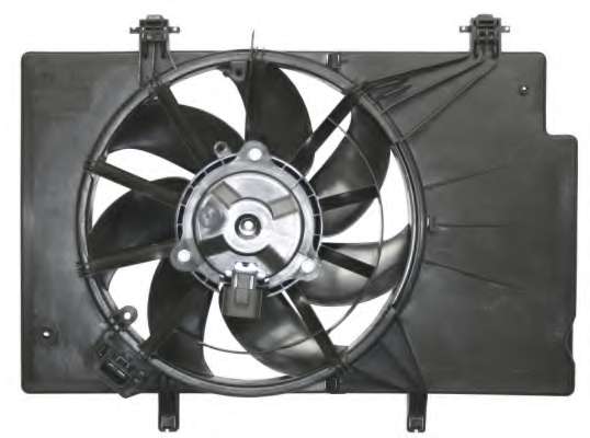 Вентилятор радіатора Ford B-Max 1.5TDCi 12-/Fiesta 1.2-1.6 08-/Ecosport 1.5TDCi 13- (з дифузором)