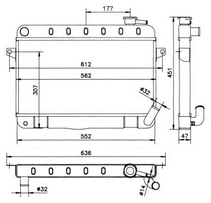 Радиатор, охлаждение двигателя