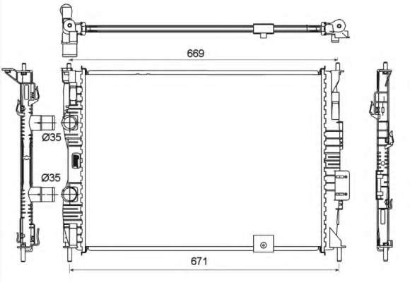Радиатор, охлаждение двигателя
