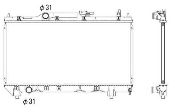 Радіатор охолодження Toyota Avensis 1.6 97-00