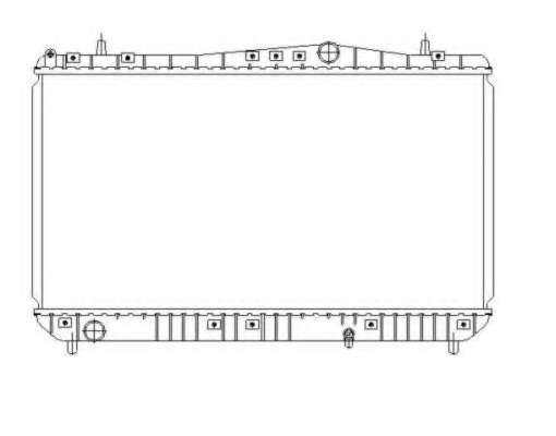 Радіатор охолодження Chevrolet Rezzo/Daewoo Tacuma 1.6-2.0 00-