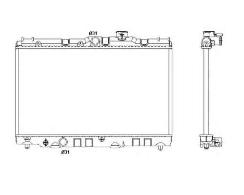 Радиатор, охлаждение двигателя