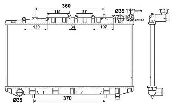 Радиатор, охлаждение двигателя
