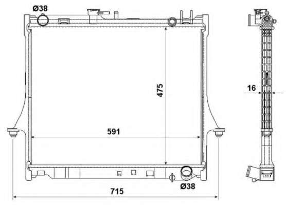 Радиатор, охлаждение двигателя