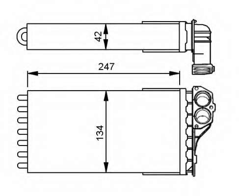 Радіатор пічки Peugeot 307/307 SW 1.4-2.0 00-