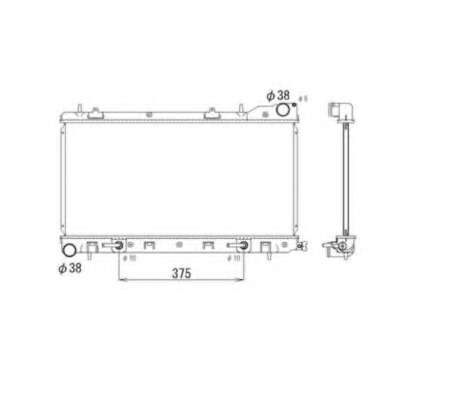 Радіатор охолодження Subaru Forester 2.0 S 98-02