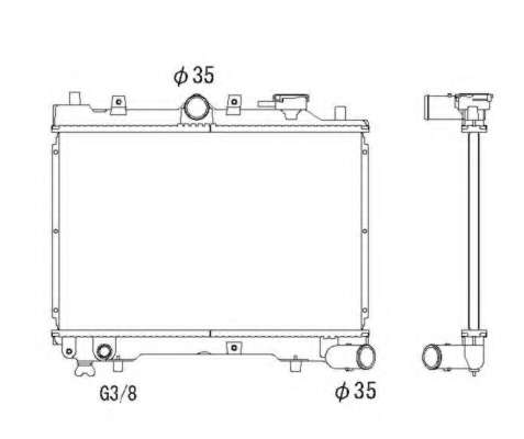 Радиатор, охлаждение двигателя
