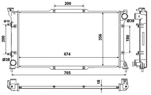 Радиатор, охлаждение двигателя