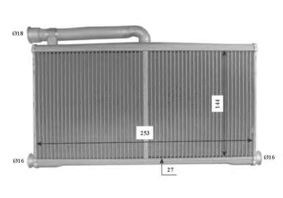 Радіатор пічки Audi A6 04-11